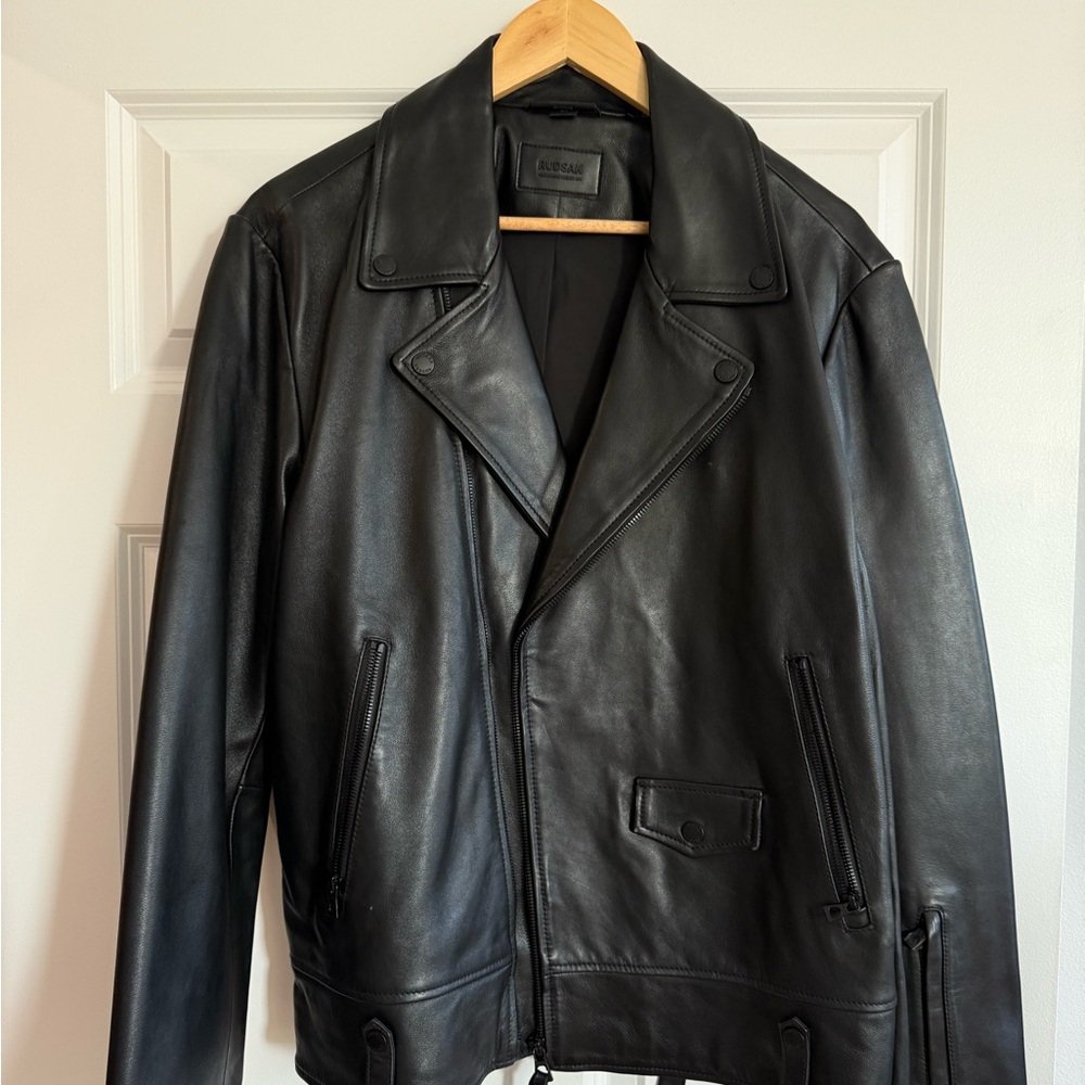 MANUS MEN'S LEATHER MOTO JACKET